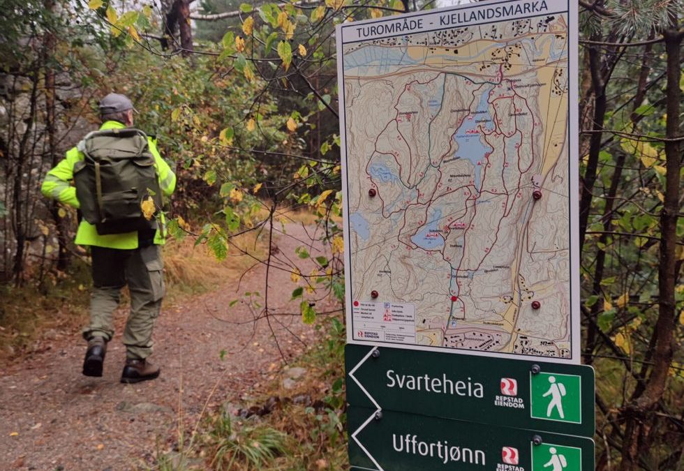 Nå kan alle finne frem i de nye løypene i Kjellandsmarka!