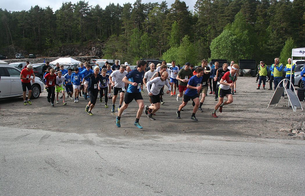 God stemning og fornøyde deltakere på Kjellandsmarka Rundt